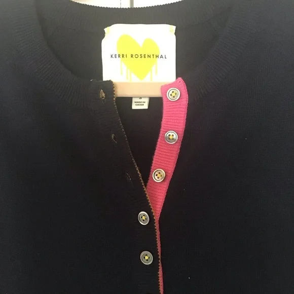 Anthropologie Kerri Rosenthal front button pullover S - Picture 2 of 6